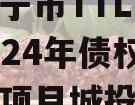 四川遂宁市TTLYTZKF2024年债权收益权项目城投债定融