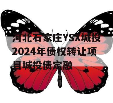 河北石家庄YSX城投2024年债权转让项目城投债定融