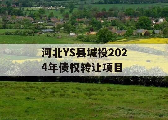 河北YS县城投2024年债权转让项目