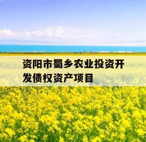 资阳市蜀乡农业投资开发债权资产项目