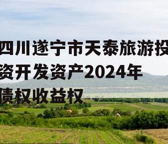 四川遂宁市天泰旅游投资开发资产2024年债权收益权