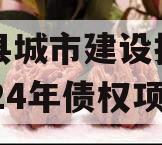 武陟县城市建设投资开发2024年债权项目