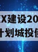 山东XX建设2024融资计划城投债定融