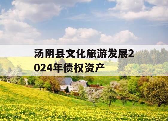 汤阴县文化旅游发展2024年债权资产