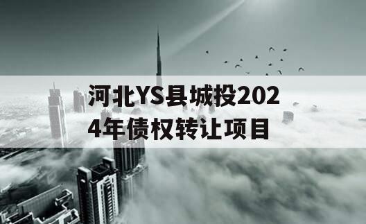 河北YS县城投2024年债权转让项目