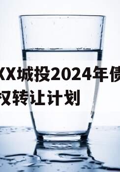 XX城投2024年债权转让计划