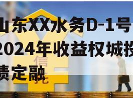 山东XX水务D-1号2024年收益权城投债定融