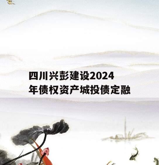 四川兴彭建设2024年债权资产城投债定融