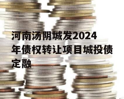 河南汤阴城发2024年债权转让项目城投债定融