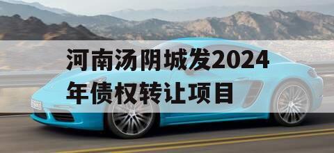 河南汤阴城发2024年债权转让项目