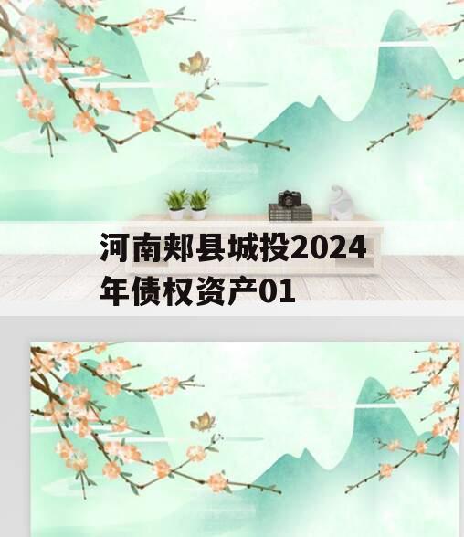 河南郏县城投2024年债权资产01