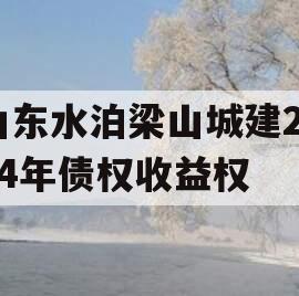 山东水泊梁山城建2024年债权收益权