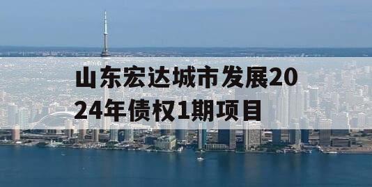 山东宏达城市发展2024年债权1期项目