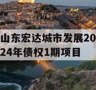 山东宏达城市发展2024年债权1期项目