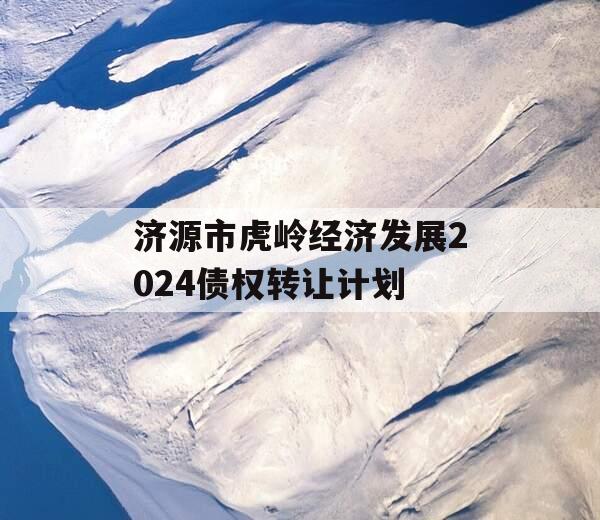 济源市虎岭经济发展2024债权转让计划