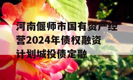 河南偃师市国有资产经营2024年债权融资计划城投债定融