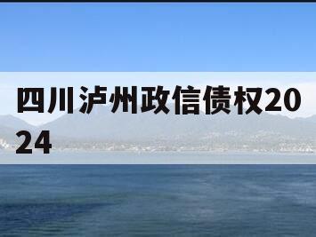 四川泸州政信债权2024