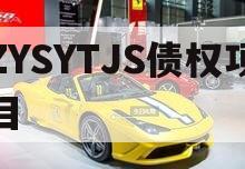 ZYSYTJS债权项目